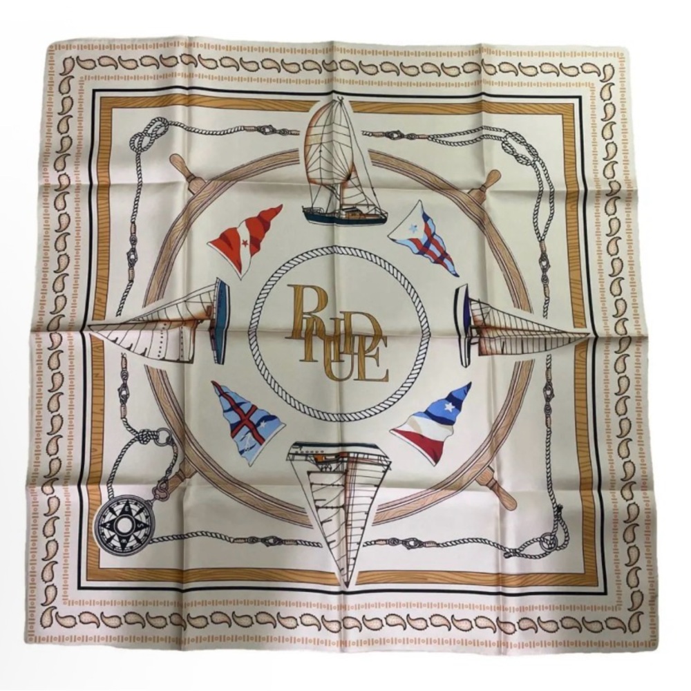 Rhude Silk Nautical Bandana Scarf Brand New In Box